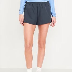 Old Navy Mid-Rise StretchTech Run Shorts -- 3-inch inseam, Navy, Size Small